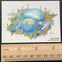 Air Ship Enterprise 023 Final Fantasy 4 Art Museum Card Square Japanese - Image 2
