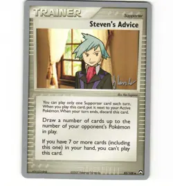Pokemon Steven's Advice 83/108 2008 (Dylan Lefavour) World Championship HP Card - Image 1