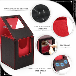 MTG Deck Box with Front-Facing Commander Display, Card Deck Case Fits 100 Single - Image 5