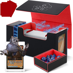 MTG Card Storage Deck Box with Display Window, Commander Deck Box TCG Fit MTG Ma - Image 1