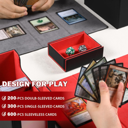 MTG Card Storage Deck Box with Display Window, Commander Deck Box TCG Fit MTG Ma - Image 3