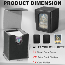 Card Deck Box for MTG Commander, Magnetic Card Display Case, TCG Card Storage Bo - Image 2