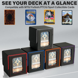 Card Deck Box for MTG Commander, Magnetic Card Display Case, TCG Card Storage Bo - Image 3