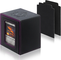 Card Deck Box for MTG Commander Deck, Fits 100+ Cards, Magnetic Card Box Organiz - Image 1