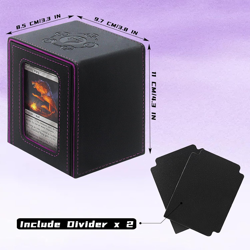 Card Deck Box for MTG Commander Deck, Fits 100+ Cards, Magnetic Card Box Organiz - Image 5