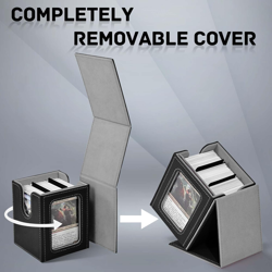 MTG Deck Box with Commander Window Display, Trading Card Storage Box Holds 100 D - Image 4