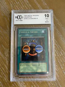 Yu-Gi-Oh! BCCG 10 Mint - Shield And Sword - Rare - MRD-131 - Image 1
