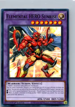 Elemental HERO Sunrise BLC1-EN155 Common 1st Ed NM Yu-Gi-Oh! - Image 1