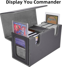 MTG Commander Card Storage Box - Fits 200 Double Sleeved Cards,3-In-1Card Deck C - Image 2