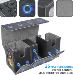 MTG Commander Card Storage Box - Fits 200 Double Sleeved Cards,3-In-1Card Deck C - Image 5