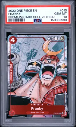 2023 ONE PIECE PREMIUM CARD COLLECTION 25TH EDITION #010 FRANKY PSA 10 - Image 1