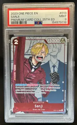 2023 One Piece Sanji Premium 25th Edition Promo #013 PSA 9 - Image 1