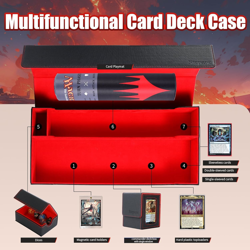Trading Card Storage Box, 2200+ MTG Deck Box Magnetic Closure Commander Deck Box - Image 4