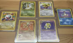 WOTC Vintage Pokemon TCG 6 rare Card Lot hypno Electrode Pidgeot hitmonlee more - Image 1