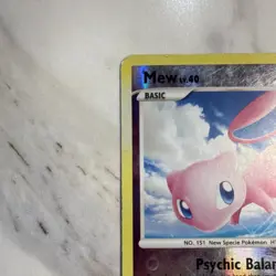 Mew 15/132 Secret Wonders Reverse Holo Rare Basic Pokemon Card 2007 - Image 3