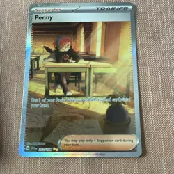 Pokemon TCG Penny Holo Rare Card 252/198 Scarlet & Violet Base Set - Image 1
