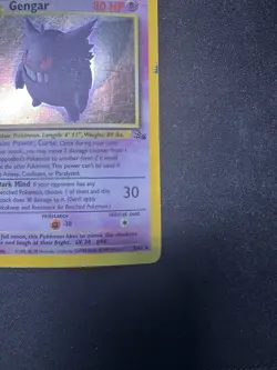 Pokemon Gengar 1st Edition Fossil Holo Rare 5/62 1999 English TCG Card - Image 4