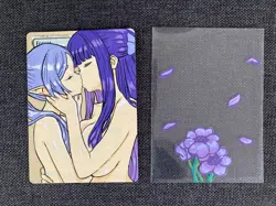 Hand Painted Altered MTG Card Frieren Waifu Original Art Magic Alter - Image 3