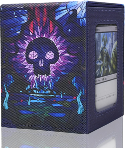 Card Deck Box, Holds 100+ Double-Sleeved Cards,Trading Card Storage Box with 2 D - Image 1