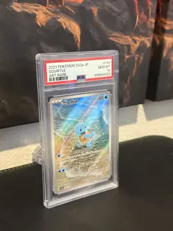 2023 Pokemon JP Squirtle AR 170/165 SV2a Pokemon Card 151 PSA 10 Gem Mint - Image 2