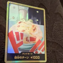 "Gold" Don!! Card "Sanji" Textured Alt Art Japanese Standard Card Stock - Image 3