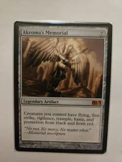 Akroma's Memorial MTG M13 Mythic Card Near-Mint Condition - Image 1