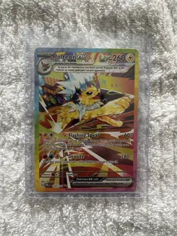 Pokemon TCG Jolteon EX Prismatic Evolutions Card 153/131 Fresh NM Condition - Image 1