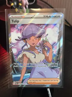 Tulip - 244/182 - Pokemon Paradox Rift Full Art Ultra Rare Card NM - Image 1
