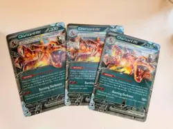3 jumbo Charizard EX oversized promo cards - Image 1