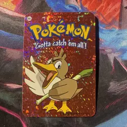 Farfetch'd #83 - Vintage Vending Machine Prism Sticker 2000 - Pokemon Card - Image 1