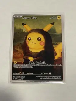 Pokemon Art Series Card 085 Mona Pikachu - Image 1