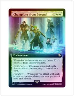 Champions from Beyond, Extended Art Foil, Final Fantasy, Magic MTG NM - Image 1
