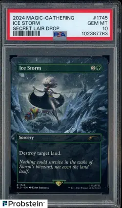2024 Magic The Gathering Secret Lair Drop #1745 Ice Storm PSA 10 GEM MINT - Image 1