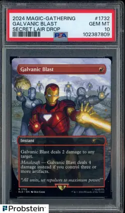 Auction #1 2024 Magic The Gathering Secret Lair Drop #1732 Galvanic Blast PSA 10 - Image 1