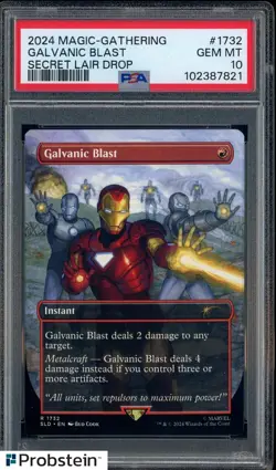Auction #2 2024 Magic The Gathering Secret Lair Drop #1732 Galvanic Blast PSA 10 - Image 1