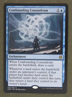 Mtg Confounding Conundrum 053 Regular Blue Zendikar Rising; M/NM - Image 1