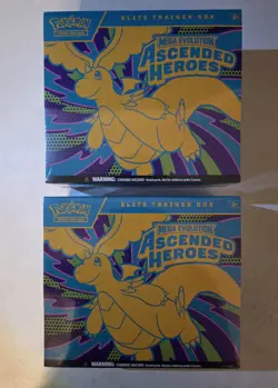 Ascended Heroes ETB (2-LOT) Elite Trainer Box Factory Sealed (READ -SMALL TEARS) - Image 1