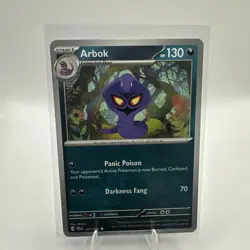 NM-Mint, English Pokemon Reverse Holo Arbok - 101/162 - Common - Reverse Holo SV - Image 1
