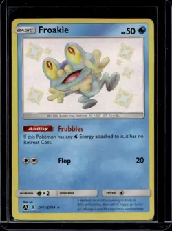 2019 Pokemon SM Hidden Fates Froakie Shiny Vault #SV11/SV94 - Image 1