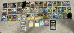 49 card pokemon lot featuring GEM, graded slabs, AR’s & various Types Of holo’s - Image 1