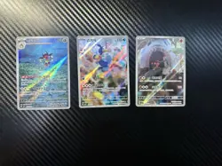 49 card pokemon lot featuring GEM, graded slabs, AR’s & various Types Of holo’s - Image 2