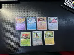 49 card pokemon lot featuring GEM, graded slabs, AR’s & various Types Of holo’s - Image 5
