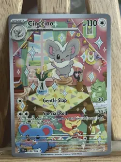 Cinccino 183/162 Illustration Rare IR Pokemon TCG Temporal Forces NEAR MINT NM - Image 1