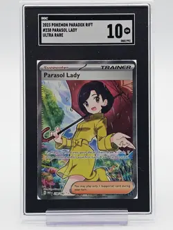 PARASOL LADY 2023 POKEMON PARADOX RIFT #238/182 ULTRA RARE SGC 10 Q4444 - Image 1