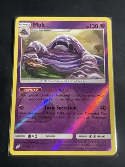 Muk 63/181 Rare Team Up Pokemon Reverse Holo - Image 1