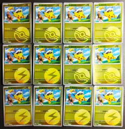 12*Lot Pokemon TCG S-Chinese CBB1C with 2 different Captain Pikachu Holo JD90 - Image 1
