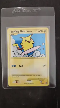 Pokemon Surfing Pikachu 114/111 Rising Rivals 2009 Holo NM LP+ - Image 1