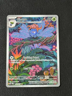 Pokemon Gloom 198/197 Obsidian Flames TCG Full Art Illustration Rare Near Mint - Image 1