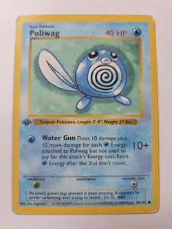 Poliwag MP 59/102 - 1st Edition Base Set Shadowless - Pokemon 1999 (D) - Image 1
