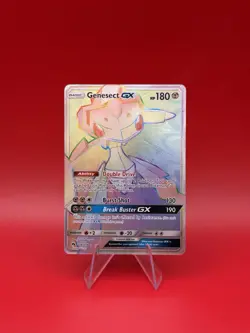 Pokemon Genesect GX Full Art Secret Rare Holo 224/214 Lost Thunder 180HP 🔥 MINT - Image 1